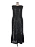 Alexa B Metallic Silver Cocktail Dress Size 20 - photo 2