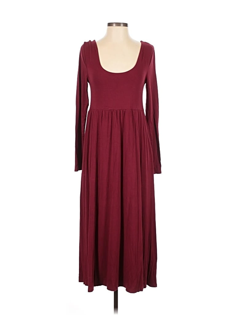 Pre-owned A New Day Casual Dress In Burgundy