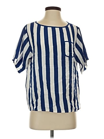 Tucker Short Sleeve Silk Top (view 1)