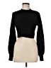 Blue Blush Black Long Sleeve Top Size M - photo 1