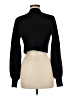 Blue Blush Black Long Sleeve Top Size M - photo 2