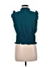 Paper Crane Teal Sleeveless Blouse Size L - photo 2