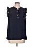 MICHAEL Michael Kors Blue Sleeveless Blouse Size L - photo 1