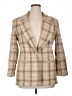 Assorted Brands 100% Wool Plaid Tan Wool Blazer Size 16 - photo 1