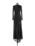Betsy & Adam Metallic Silver Cocktail Dress Size 8 - photo 2
