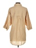 Everlane 100% Cotton Tan 3/4 Sleeve Button-Down Shirt Size XXS - photo 2