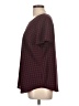 Merona 100% Polyester Houndstooth Burgundy Short Sleeve Top Size L - photo 5