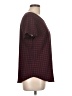 Merona 100% Polyester Houndstooth Burgundy Short Sleeve Top Size L - photo 4