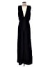 Parker 100% Polyester Solid Black Jumpsuit Size S - photo 2