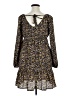 Signify 100% Polyester Floral Brown Casual Dress Size XL - photo 2