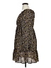 Signify 100% Polyester Floral Brown Casual Dress Size XL - photo 5