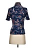 Le Superbe Blue Short Sleeve Blouse Size S - photo 2