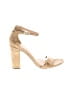 A New Day Print Gold Tan Sandals Size 7 - photo 1