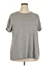 Torrid Solid Gray Short Sleeve T-Shirt Size 3X Plus (3) - photo 1