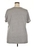 Torrid Solid Gray Short Sleeve T-Shirt Size 3X Plus (3) - photo 2