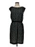 Ann Taylor LOFT 100% Polyester Polka Dots Black Casual Dress Size M - photo 1