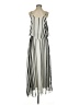 Magic 100% Polyester Stripes Gray Casual Dress Size S - photo 1