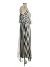 Magic 100% Polyester Stripes Gray Casual Dress Size S - photo 4