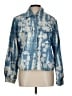 Sandy Starkman 100% Cotton Print Blue Denim Jacket Size L - photo 1