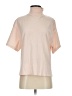 Acne Studios 100% Cotton Solid Ivory Pink Short Sleeve Turtleneck Size XS - photo 1