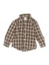 Old Navy 100% Cotton Plaid Brown Long Sleeve Button-Down Shirt Size 5T - photo 1