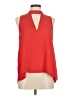 Three Eighty Two 100% Polyester Red Sleeveless Blouse Size M - photo 1