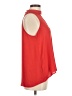 Three Eighty Two 100% Polyester Red Sleeveless Blouse Size M - photo 4