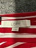 Ann Taylor LOFT 100% Cotton Stripes Red Long Sleeve Top Size M - photo 7