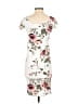 Mark Edwards Floral Ivory Casual Dress Size M - photo 2