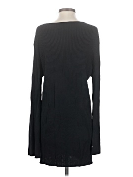long sleeve black vintage dress ZAPAKA Women 1950s Swing Dress Black Long Sleeves Velvet Vintage Dress, Black / L