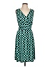 DM Collection Polka Dots Teal Cocktail Dress Size 12 - photo 1