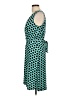 DM Collection Polka Dots Teal Cocktail Dress Size 12 - photo 5