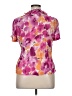 Allison Taylor 100% Polyester Floral Pink Short Sleeve Blouse Size XL - photo 2