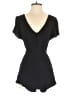 THREE PINK HEARTS Solid Black Romper Size XS - photo 1