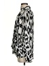 Nicole by Nicole Miller 100% Polyester Animal Print Silver Long Sleeve Blouse Size S - photo 5