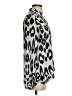 Nicole by Nicole Miller 100% Polyester Animal Print Silver Long Sleeve Blouse Size S - photo 4