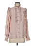 EDIT 100% Polyester Pink Long Sleeve Blouse Size 8 - photo 1
