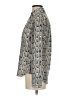 Express 100% Polyester Animal Print Gray Long Sleeve Blouse Size XS - photo 5