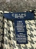 Chaps Houndstooth Black Sleeveless Blouse Size L - photo 7