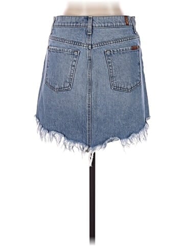 7 For All Mankind Denim Skirt (view 2)