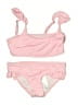 Billabong Solid Pink Two Piece Swimsuit Size 10 - photo 1
