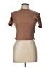 Fabletics Brown Short Sleeve Turtleneck Size L - photo 1