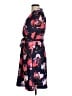 Ellen Tracy 100% Polyester Floral Graphic Multi Color Blue Casual Dress Size 6 - photo 5