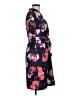 Ellen Tracy 100% Polyester Floral Graphic Multi Color Blue Casual Dress Size 6 - photo 4