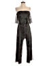 Wildfox 100% Polyester Metallic Black Jumpsuit Size XS - photo 1