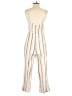 Mimi Chica 100% Rayon Stripes Ivory Jumpsuit Size S - photo 2