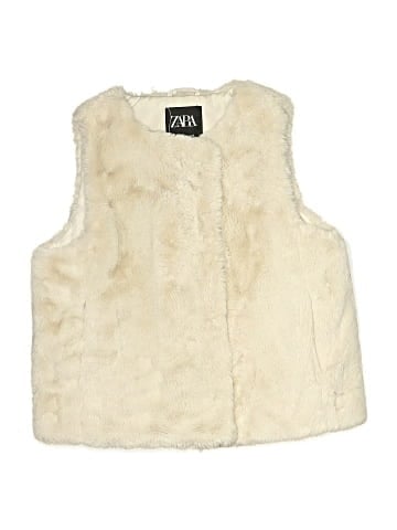Zara Faux Fur Vest (view 1)