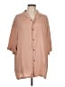 ASOS Design 100% Viscose Tan 3/4 Sleeve Button-Down Shirt Size L - photo 1