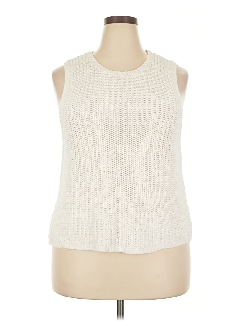 Pre-owned Unbranded Sweater Vest In Ivory
