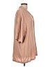 ASOS Design 100% Viscose Tan 3/4 Sleeve Button-Down Shirt Size L - photo 4
